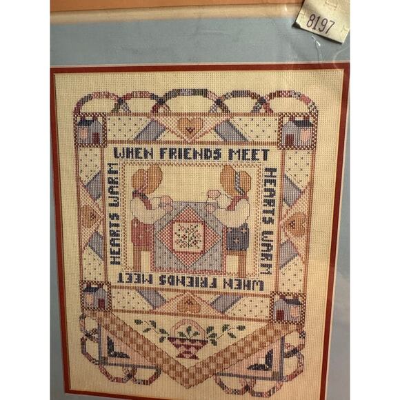 Quilters Sampler 11" x 14" cross stitch kit - From the Heart #53530 - Picture 2 of 4